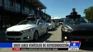 Uber lanza vehículos de conducción automática en EEUU [upl. by Vasos]