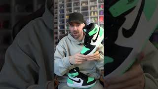 Jordan 1 quotGreen Glowquot Unboxing 💚 [upl. by Maise]