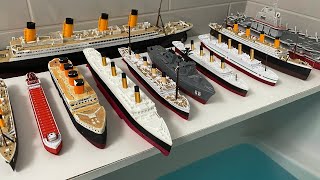 Sinking of Titanic and Review of All Ships Lined Up  Britannic Titanic Edmund Fitzgerald [upl. by Seto]