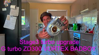 Best turbo upgrade for GU Patrol GTURBO ZD300 VORTEX BADBOY [upl. by Yttik732]