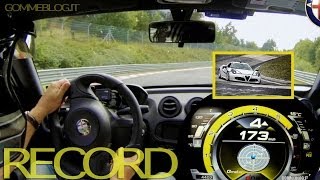 Alfa Romeo 4C Nurburgring Record  Hot Lap 804 [upl. by Damali293]