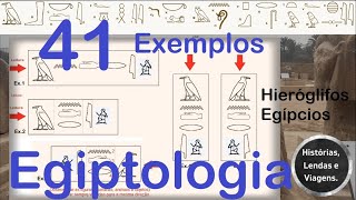 Egiptologia 41  Os HierÃ³glifos EgÃ­pcios  A04  Determinativos Exemplos de Escrita e Leitura [upl. by Fidele]