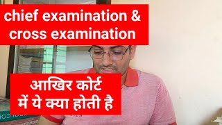 what is chief examination and cross examination  legal law with adv mukesh bagdiya [upl. by Nnylireg921]