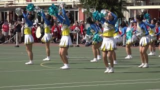 赤羽馬鹿祭り 2016年 音楽パレード実演会 聖徳大学付属女子中学高等学校 バトン部 ② [upl. by Aliuqet]