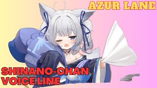 AZUR LANE  Aircraft Carrier Shinanochan Voice Line quot Japanese Audio quot [upl. by Annahsal]