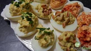 Gevulde eieren op drie manieren  Deviled eggs 3 ways [upl. by Ennahtebazile691]