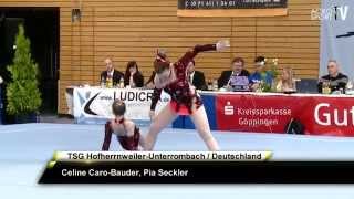 CaroBauder Seckler  TSG HofherrnweilerU  Women Pair  Dynamic  Acro Cup Albershausen 2013 [upl. by Leelah496]