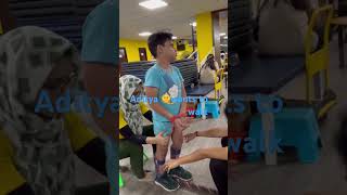 Aditya 🌞wantstowalk hypertonia high muscle tone motivation disability love music exercise [upl. by Iviv251]