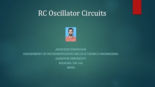 RC oscillator circuits [upl. by Jon565]