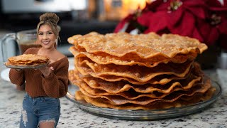 The BEST TRADITIONAL BUÑUELOS Super EASY CRUNCHY and DELICIOUS  MEXICAN FRITTERS [upl. by Myrt]