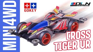 Mini 4wd CROSS TIGER VR  TAMIYA bootleg GOKEY brands kw starter pack  unboxing and assemble [upl. by Zenia948]