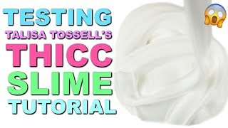 TESTING TALISA TOSSELLS THICC CEREAL SLIME TUTORIAL [upl. by Barger900]