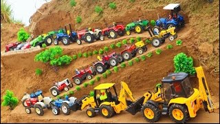 Mini tractor trolley videos  tractor jcb video  jcb video Jcb cartoon jcb gadi  tractor cartoon [upl. by Sampson]