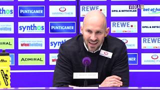 Pressekonferenz nach Austria Wien  SV Mattersburg [upl. by Ennaxor]