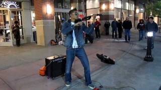 Bryson Andres performing pop music in Downtown Spokane [upl. by Nickerson]