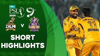 Short Highlights  Peshawar Zalmi vs Quetta Gladiators  Match 25  HBL PSL 9  M1Z2U [upl. by Ebeohp]