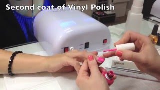 Gelous nail enhancement with colour Great for beginners [upl. by Ahseinat]