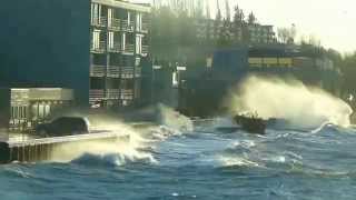 Edmonds King Tide amp Windstorm [upl. by Airdni499]