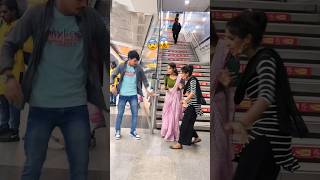 Metro Station 🔥Public Prank 🥺🤣 funny prank public cute girls video [upl. by Erihppas823]