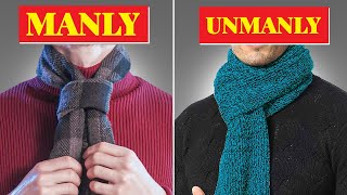 How To Wear A Scarf As A Man 11 ways [upl. by Hudnut]