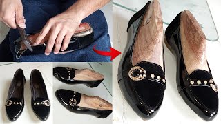 How to Make Handmade Ballet Shoe with Simple Tools  Easy Ballet Shoe Making Tutorial [upl. by Hashim]