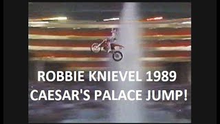 ROBBIE KNIEVEL CAESARS PALACE FOUNTAIN JUMP 1989 [upl. by Yde]