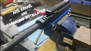 AR15 barrel and handguard installation [upl. by Markowitz416]