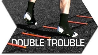 DOUBLE TROUBLE  SPEED LADDER  FOOTWORK amp QUICKNESS TRAINING DRILLS [upl. by Ittocs]