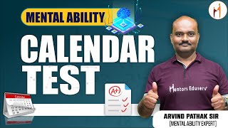 MENTAL ABILITY CLASS Lec2  CALENDAR TEST  Mentors Eduserv [upl. by Concordia]