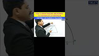 How to Draw Tangent and Normal to Involute of Pentagon shorts tiklesacademy [upl. by Ahkihs]