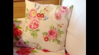 Make a cushion cover in 30 minutes part 1 [upl. by Spike972]