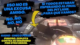 Radio Checo Pérez Furioso Explota contra su Ingeniero tras quedar eliminado en la Q2 F1 radio [upl. by Iden592]