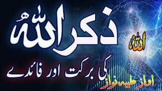 ALLAH KE ZIKR KE FAIDE OR ALLAH KE ZIKAR KA JAWAB AIK SUFI BUZURG KOBY TAYABA NAWAZ ISLAMIC VIDEOS [upl. by Ardnnaed]