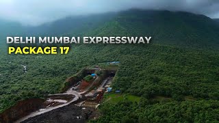 Delhi Mumbai Expressway Package 17 Progress  Badlapur Tunnel Update  VAMMC Interchange [upl. by Adnohsor]