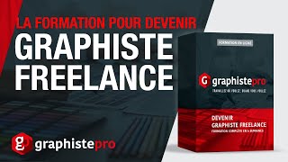 Devenir graphiste freelance  formation en ligne [upl. by Einnel]