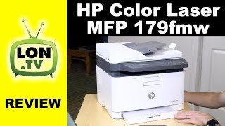 Compact Color Laser Multifunction Printer HP MFP 179fnw Review [upl. by Braasch]