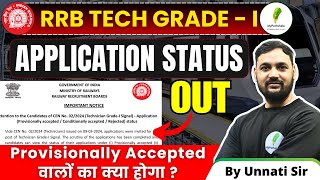 Latest Update RRB Tech Grade 1 Application Status Out Check Full Details Now [upl. by Pentheam]