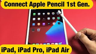 How to Connect  Pair Apple Pencil 1st Gen to iPad iPad Pro iPad Air [upl. by Starr]