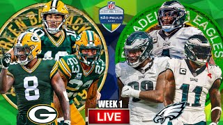 🏈 Packers VS Eagles  ULTIMATE Live Stream Reaction  Week 1 [upl. by Enella]