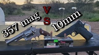 357 Magnum VS 10mm Sig VCrown Ballistics Gel Test [upl. by Briny431]