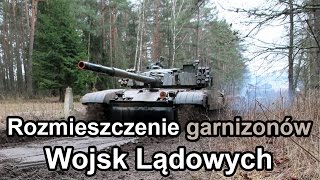 Rozmieszczenie garnizonów Wojsk Lądowych Komentarz gdziewojsko [upl. by Aissila494]