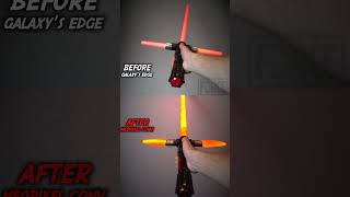 Kylo Ren Lightsaber BeforeAfter Neopixel Conversion [upl. by Andromeda]