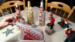 Exquisitely decorated wine bottle [upl. by Cohl]