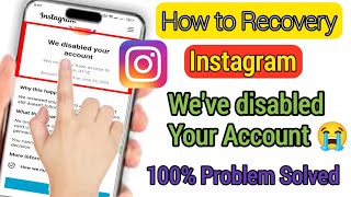 😭instagram weve disabled your account 2024 weve disabled your account  instagram account disable [upl. by Atiken]