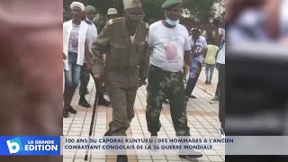 100 ans du Caporal Kunyuku Des hommages à l’ancien combattant congolais de la 2ème guerre mondiale [upl. by Rustin]