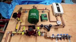 Bens Garage Hydronic Heating Update Jan 25 2017 [upl. by Weasner]