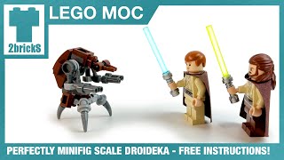 PERFECTLY Minifigscale LEGO DROIDEKA  2bricks MOCs [upl. by Karl548]