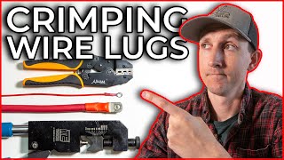 How To Crimp Wire Lugs amp Ring Terminals on 40  22 AWG Wire [upl. by Truscott4]