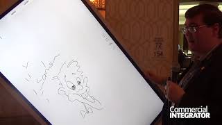 Samsung Flip Digital Flip Chart Demonstrated by Jonathan Brawn [upl. by Oralla559]