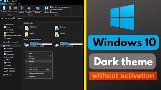 Fixed ✔️ Enable Dark Mode Without Activating Windows 10 or Windows 11 [upl. by Ciri]